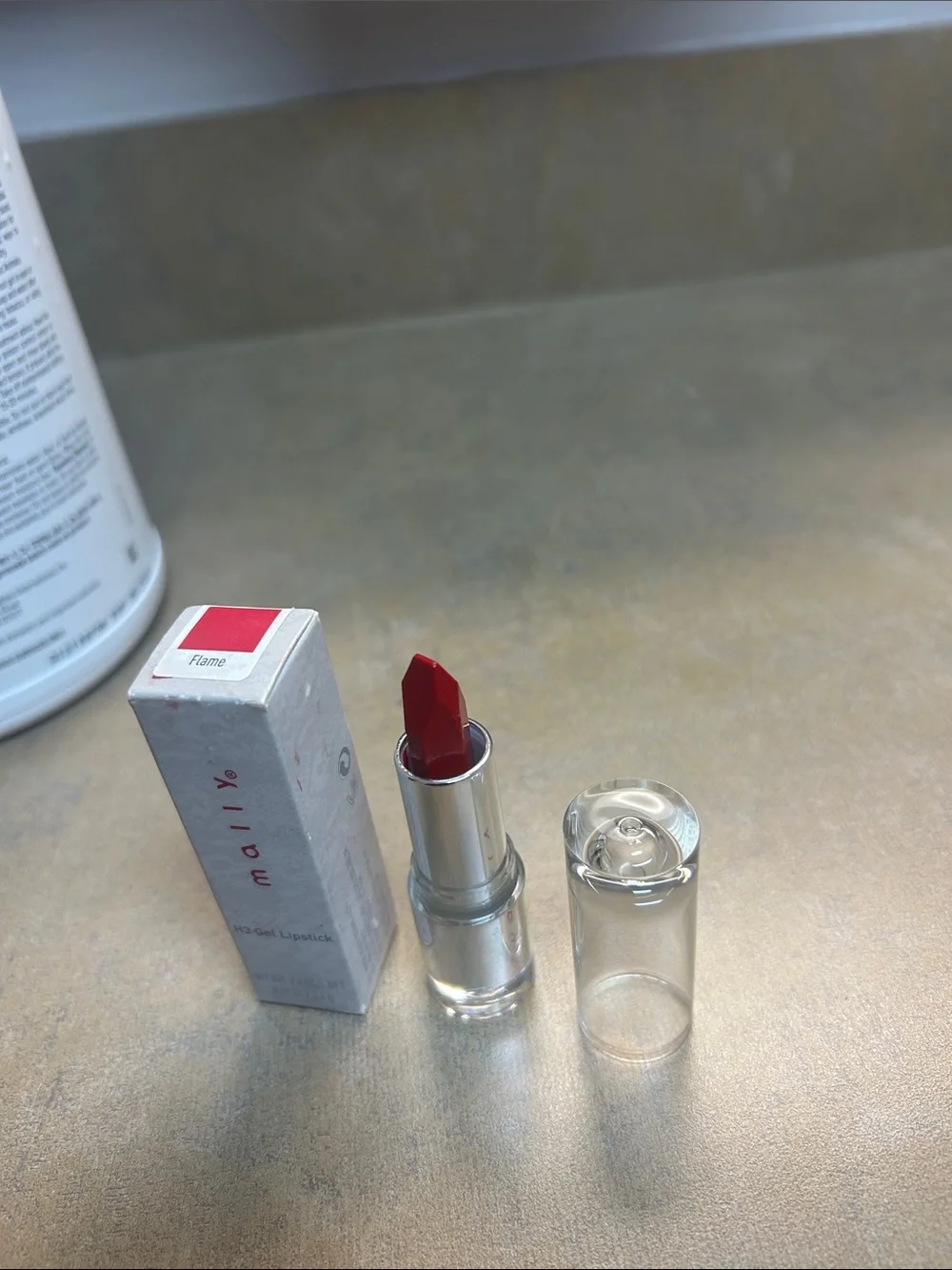 NWT-NIB Mally H3 Gel Lipstick In Box (Flame)